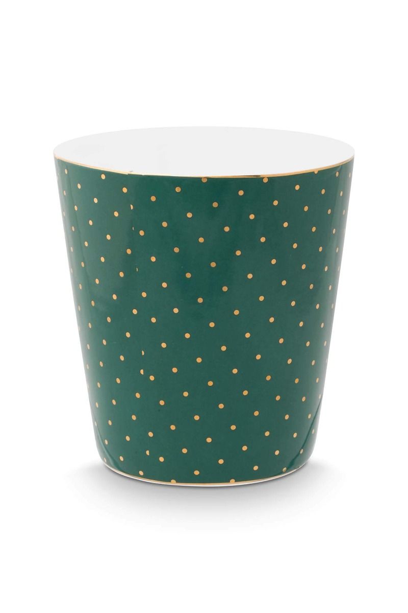 Royal Stripes Mug Dots & Tea Tip Green