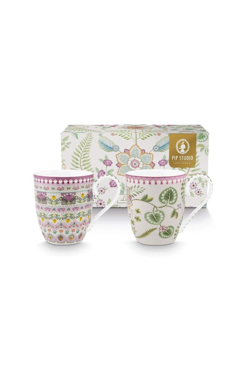 Lily & Lotus Lot de 2 Tasses XL Lilas 450ml