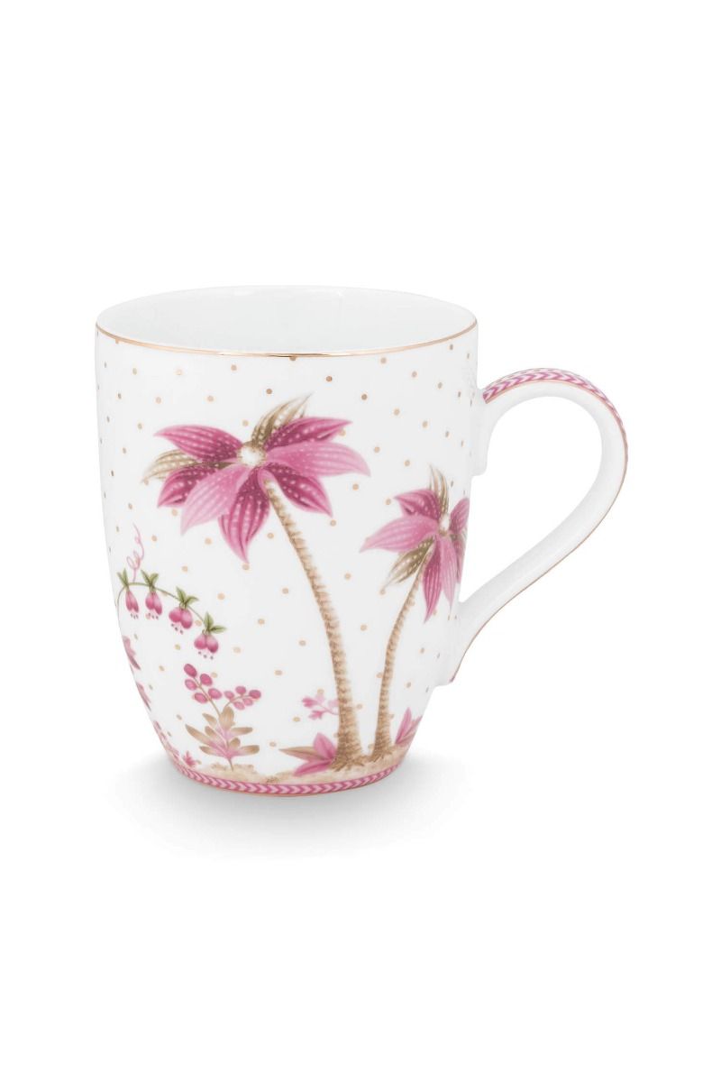 Tasse Gross Jolie Punkte Gold Rosa