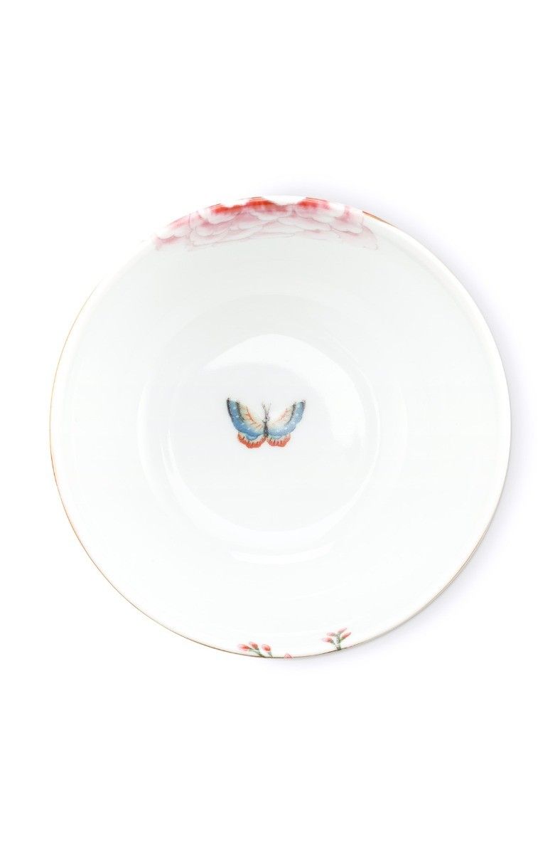 Blushing Birds Bowl white 12 cm