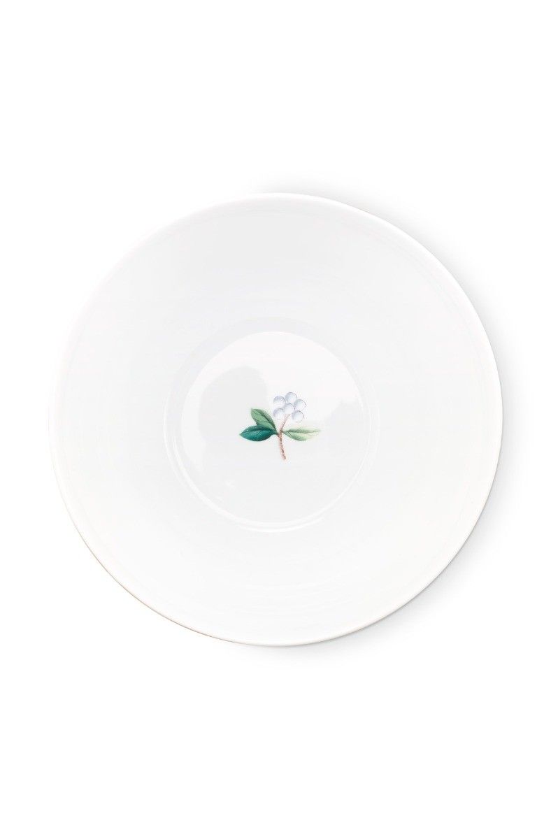 Blushing Birds Bowl white 18 cm