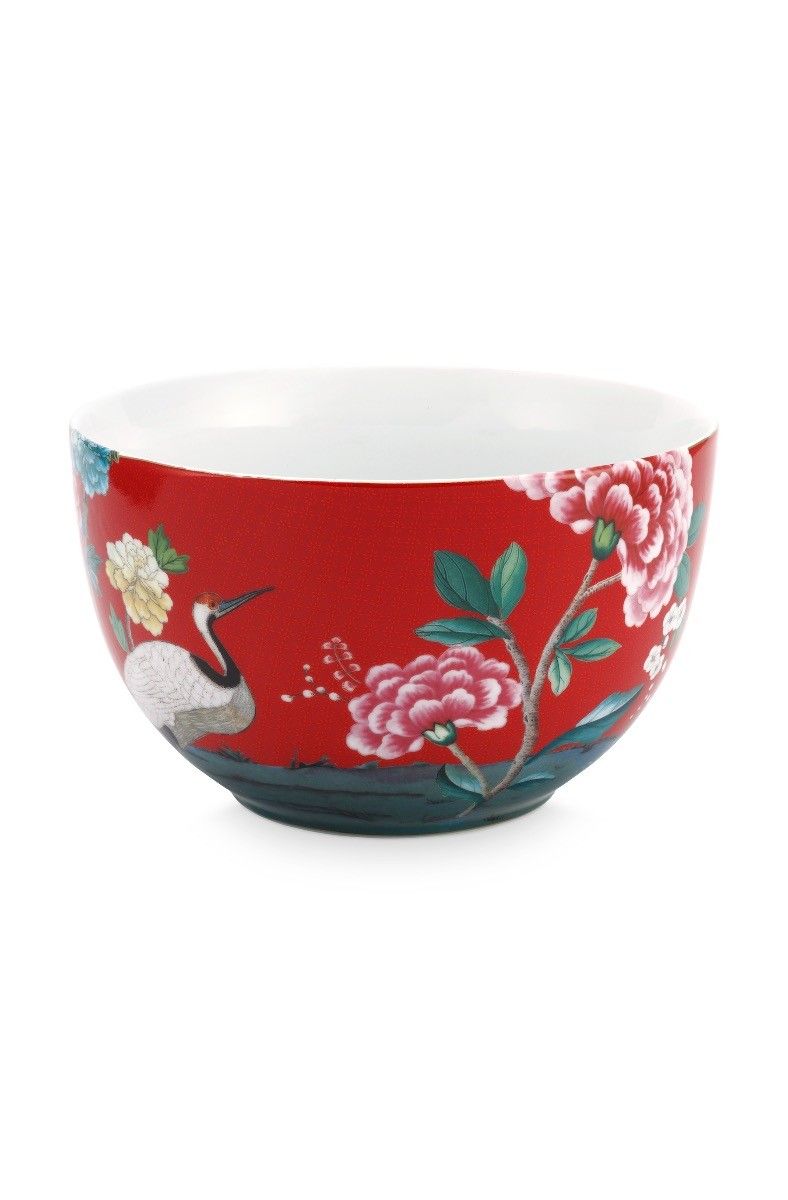 Blushing Birds Grote Kom Rood 23 cm