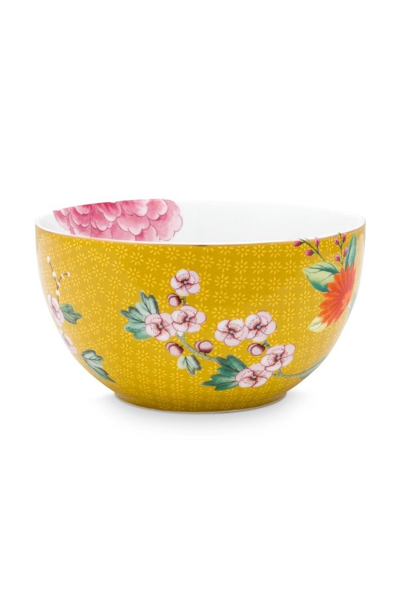 Blushing Birds Bowl Yellow 12 cm