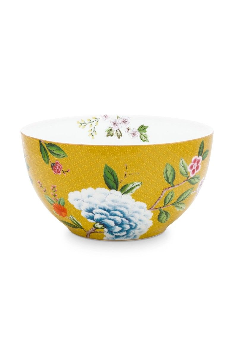 Blushing Birds Kom Geel 15 cm
