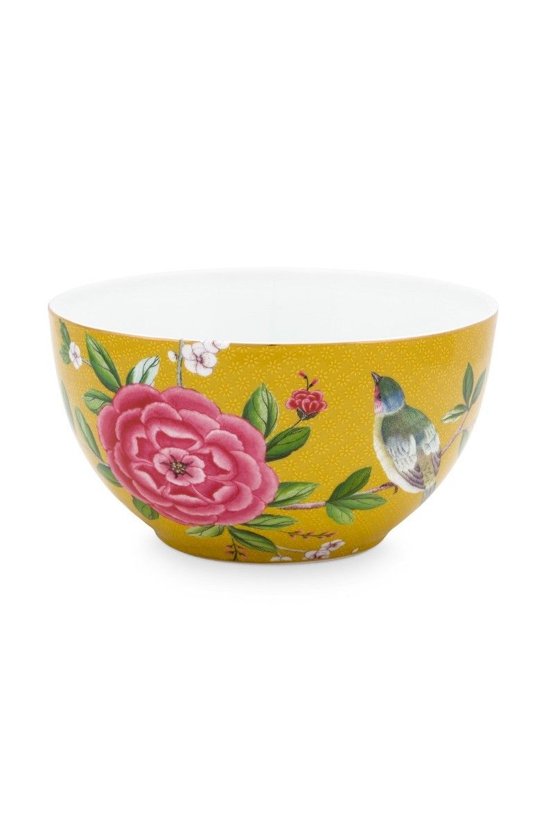 Blushing Birds Kom Geel 15 cm