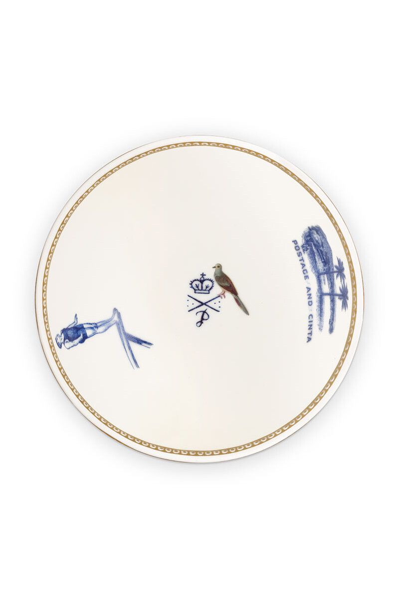 Heritage Kom Tegels Blauw 11 cm