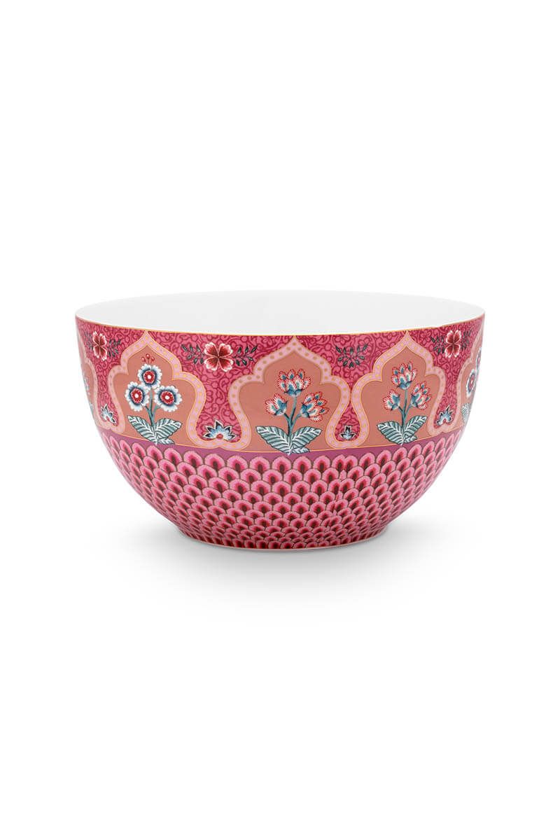 Flower Festival Bowl Dark Pink 18 cm