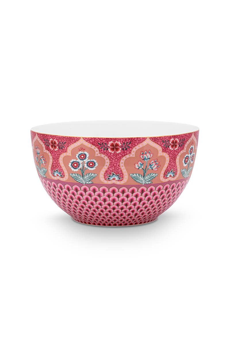 Flower Festival Bowl Dark Pink 18 cm