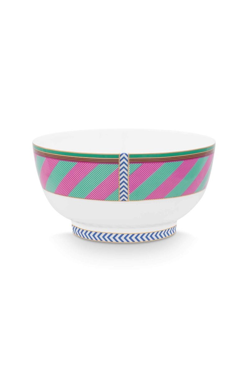 Pip Chique Stripes Schale Rosa/Grün 18cm