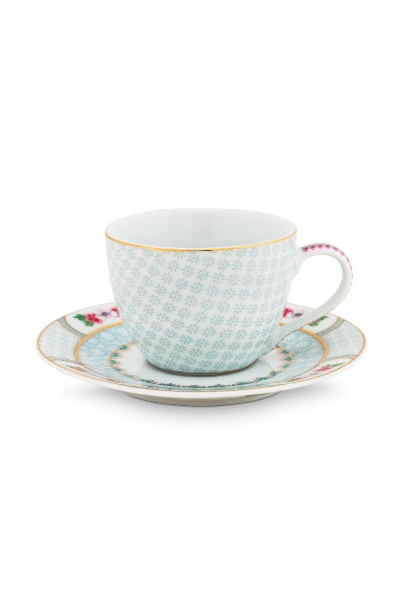 Blushing Birds Espresso Cup & Saucer white