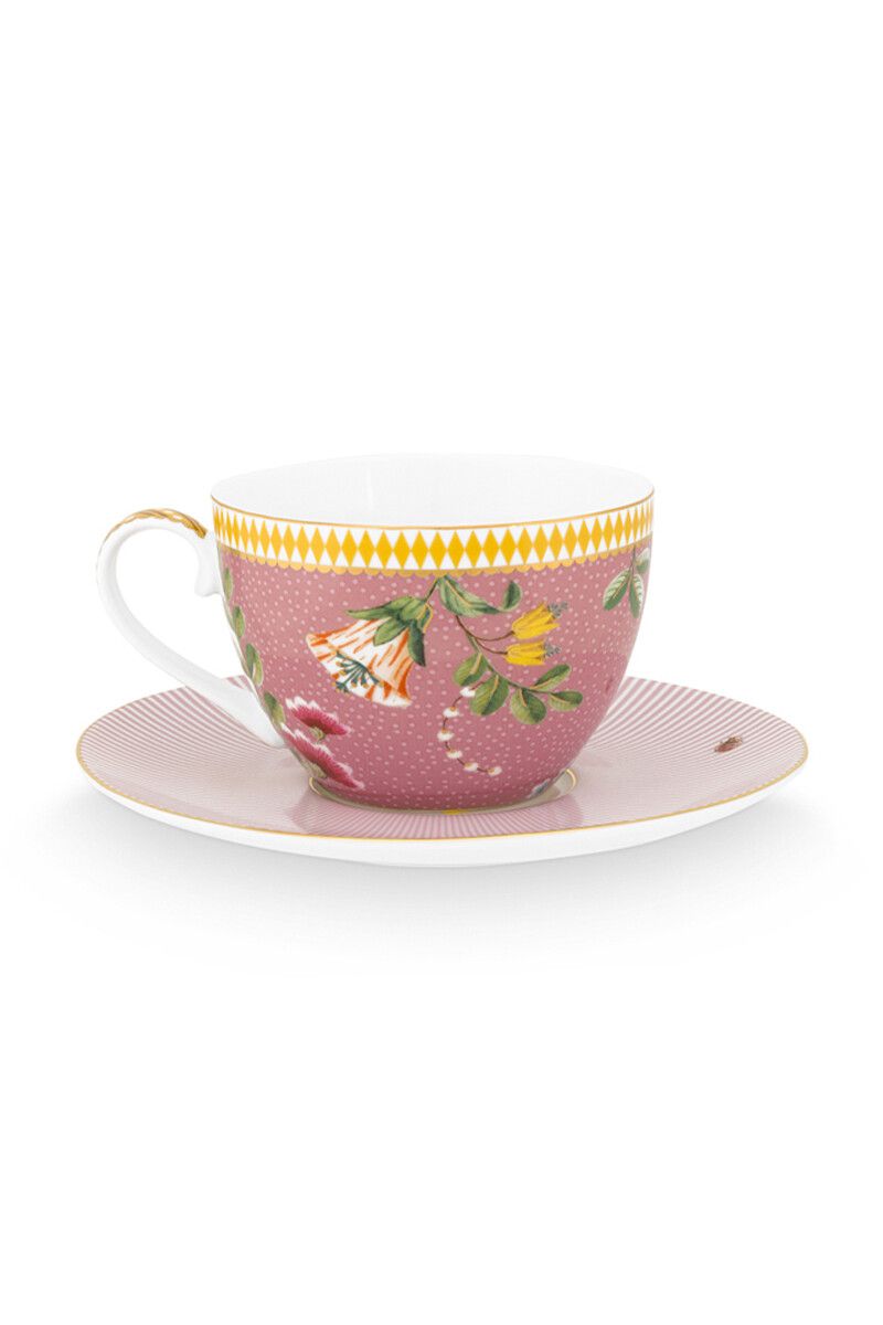 La Majorelle Cappuccino Cup & Saucer Pink