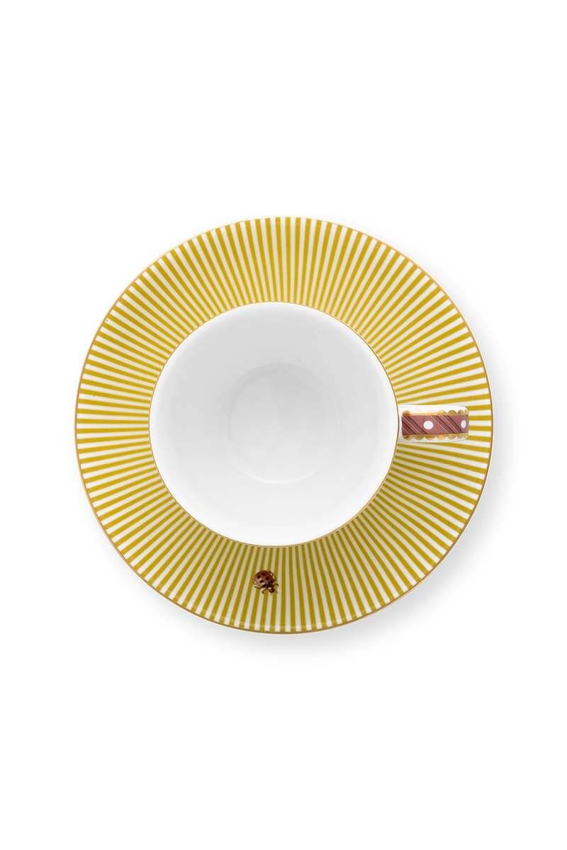 La Majorelle Set/2 Espresso Cups & Saucers Yellow