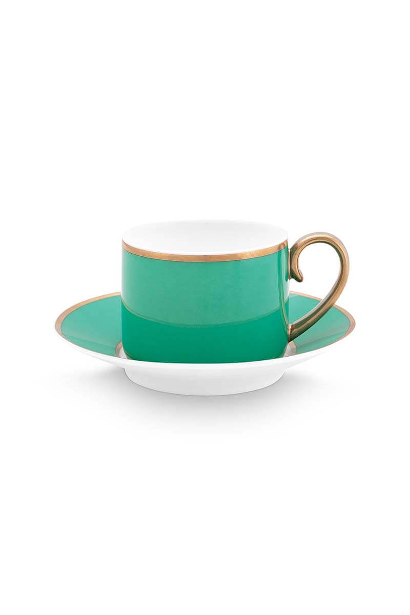 Pip Chique Espresso Cup & Saucer Green