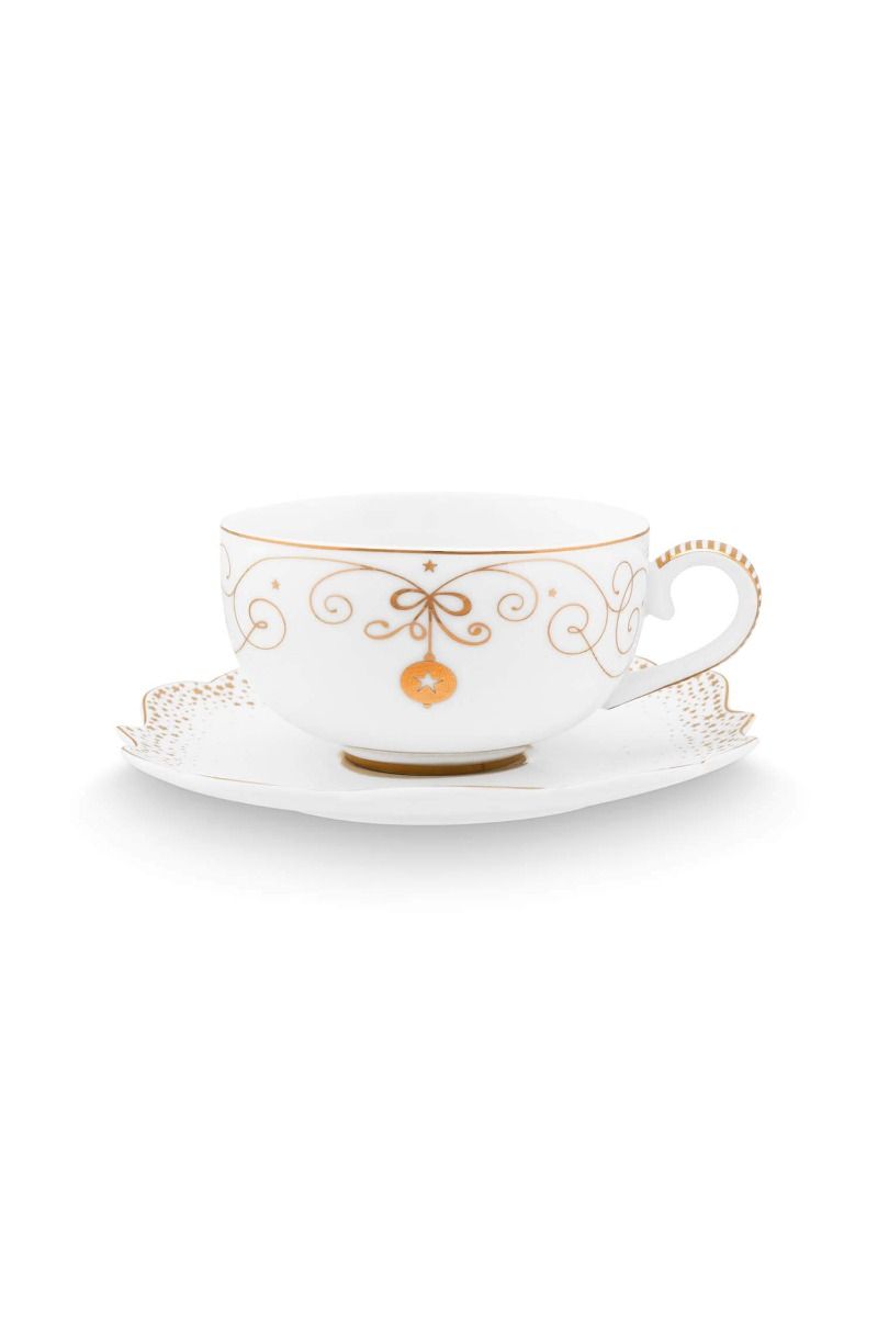 Royal Winter White Cappuccino Tasse & Untertasse