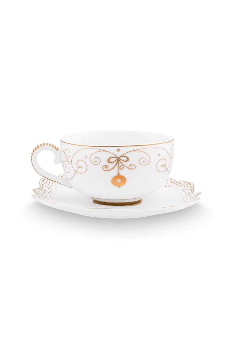 Royal Winter White Cappuccino Tasse & Untertasse