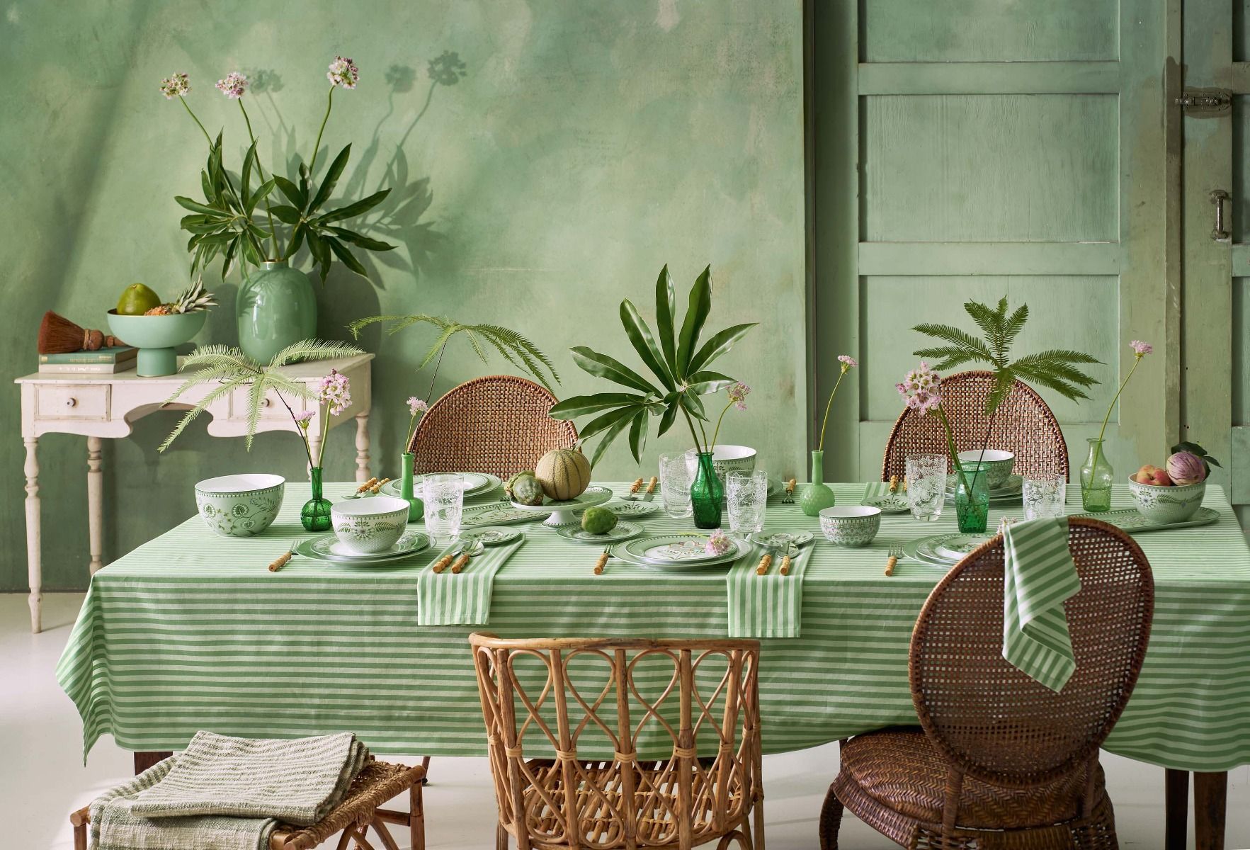Set/2 Tasses et Soucoupes à Expresso Lily&Lotus Vert Clair