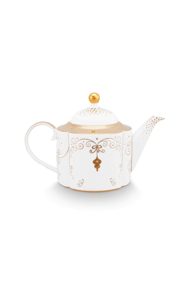 Royal Winter White Teapot Large