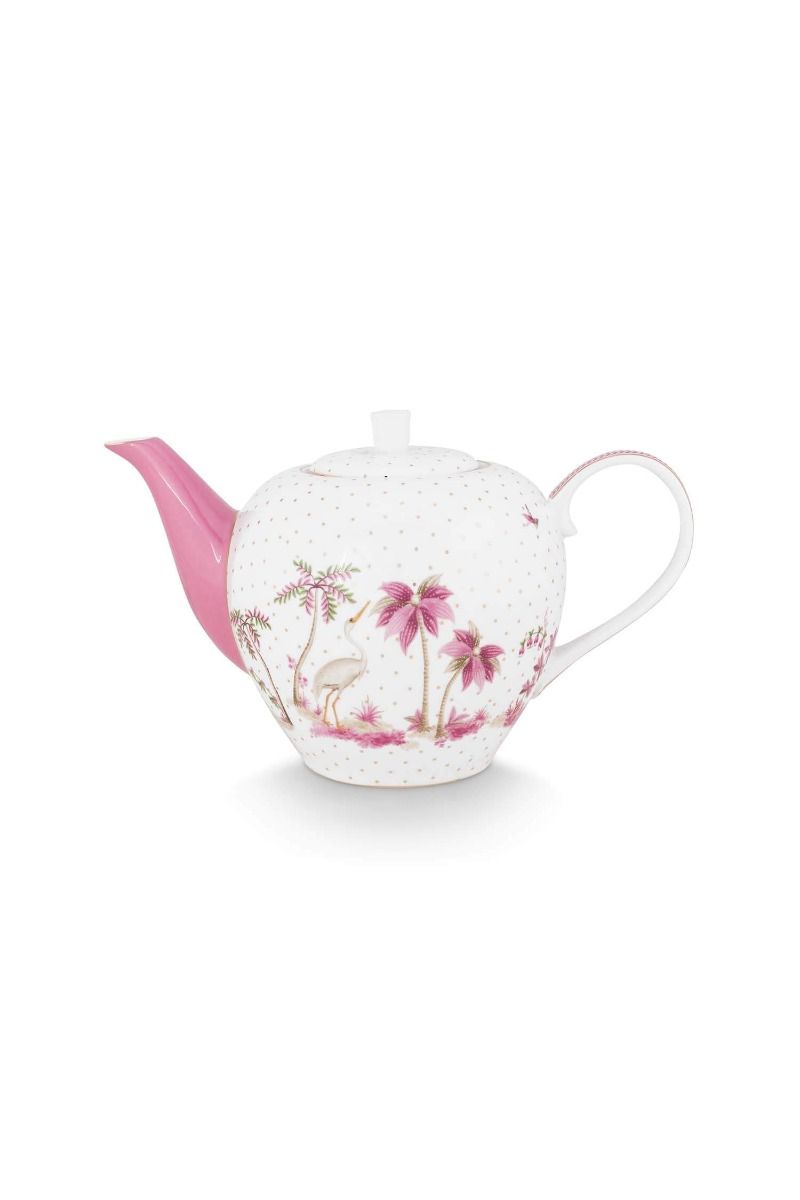 Théière Jolie Points Or Rose
