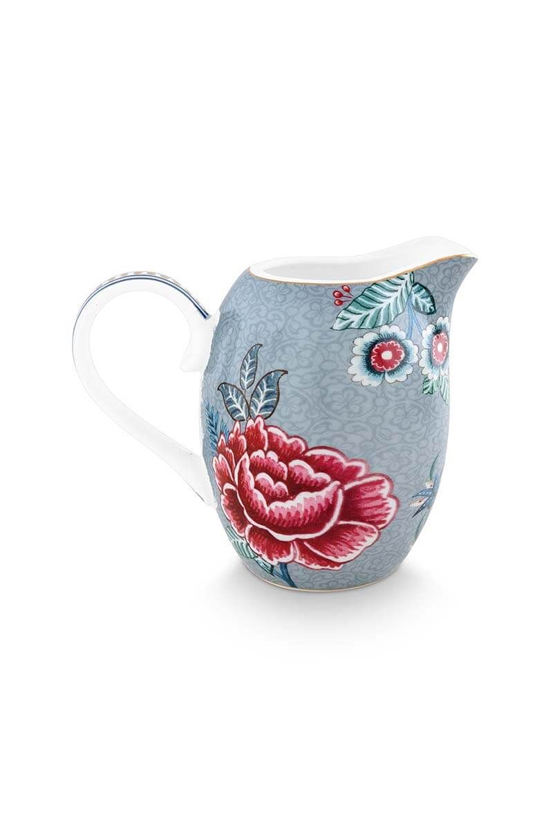 Flower Festival Jug Small Blue