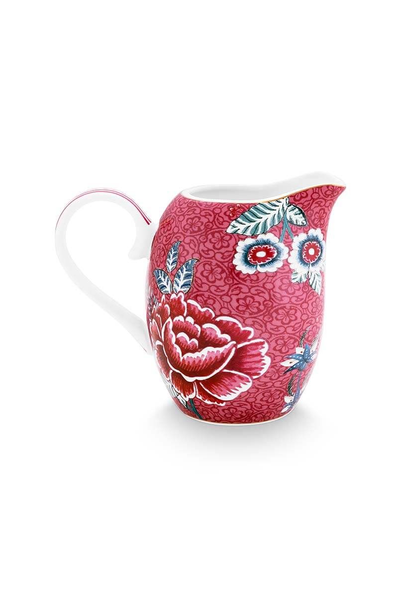 Flower Festival Jug Small Dark Pink