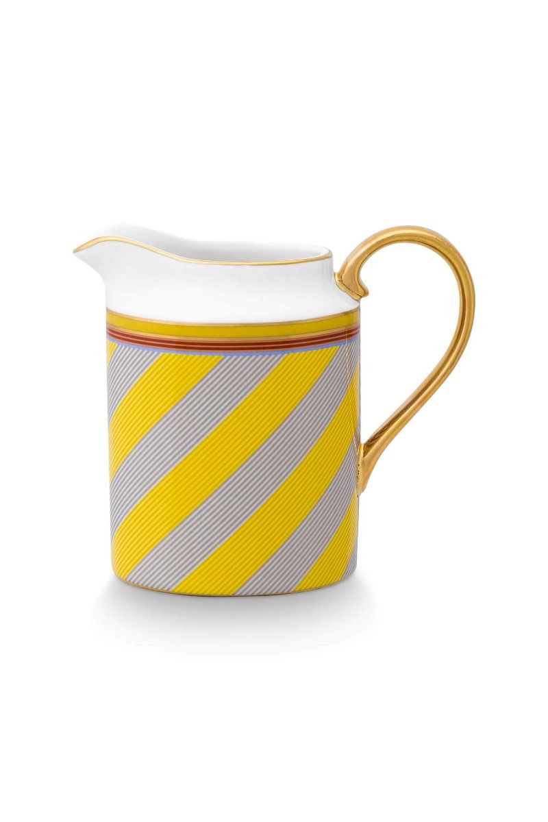 Pip Chique Stripes Pichet de Petite Taille Jaune