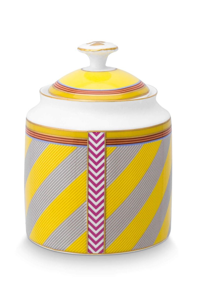 Pip Chique Stripes Sugar Bowl Yellow