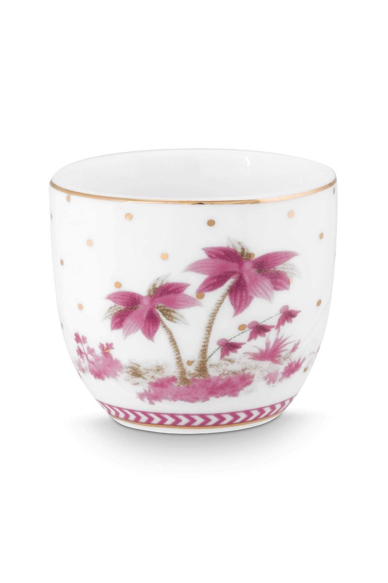 Eierbecher Jolie Punkte Gold Rosa
