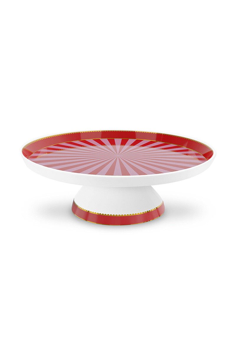Love Birds Cake Tray Small Red/Pink
