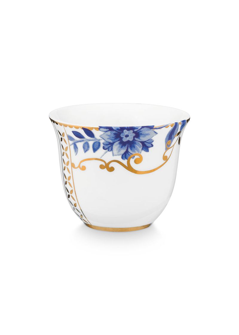 Chaffe Cups Set/4 Royal White