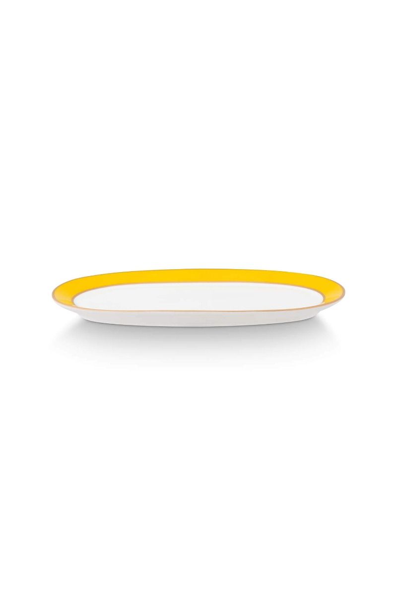 Pip Chique Cake Tray Oval Yellow