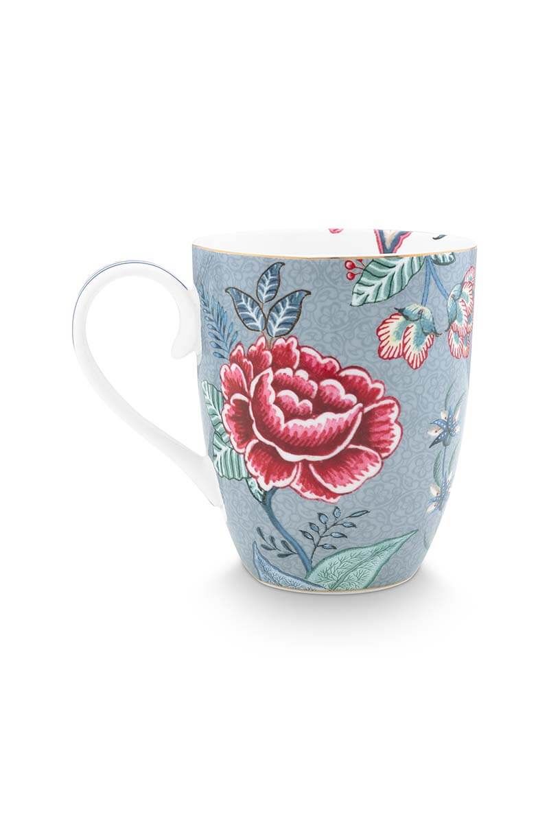 Flower Festival Tee Für Einen Blue