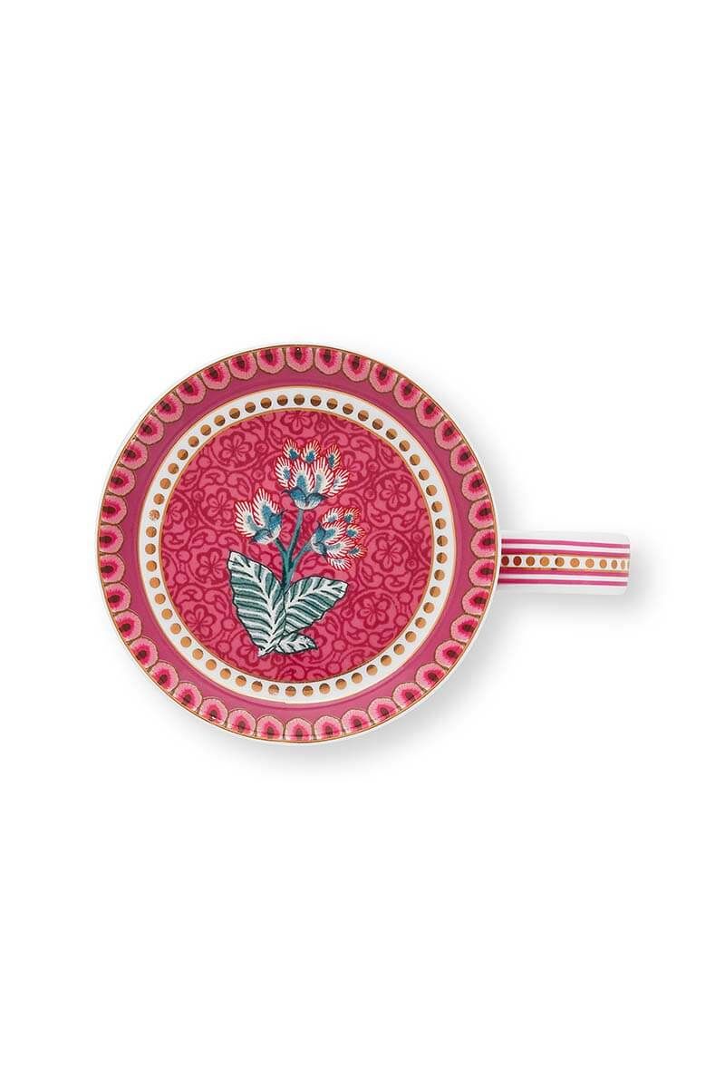 Flower Festival Tea For One Dark Pink
