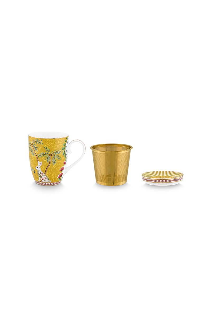 SET A THÉ INDIVIDUEL GRAND MUG, REPOSE SACHET & 1 INFUSEUR WONDERLAND- PIP  STUDIO