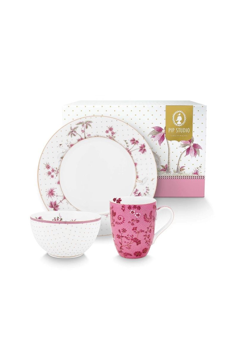 Frühstück Set Jolie Rosa