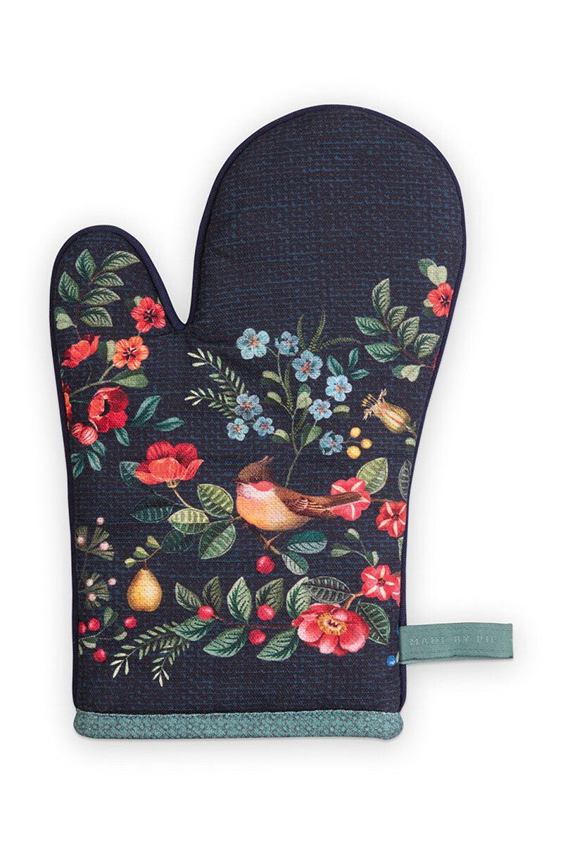 Winter Wonderland Ovenwant Donkerblauw