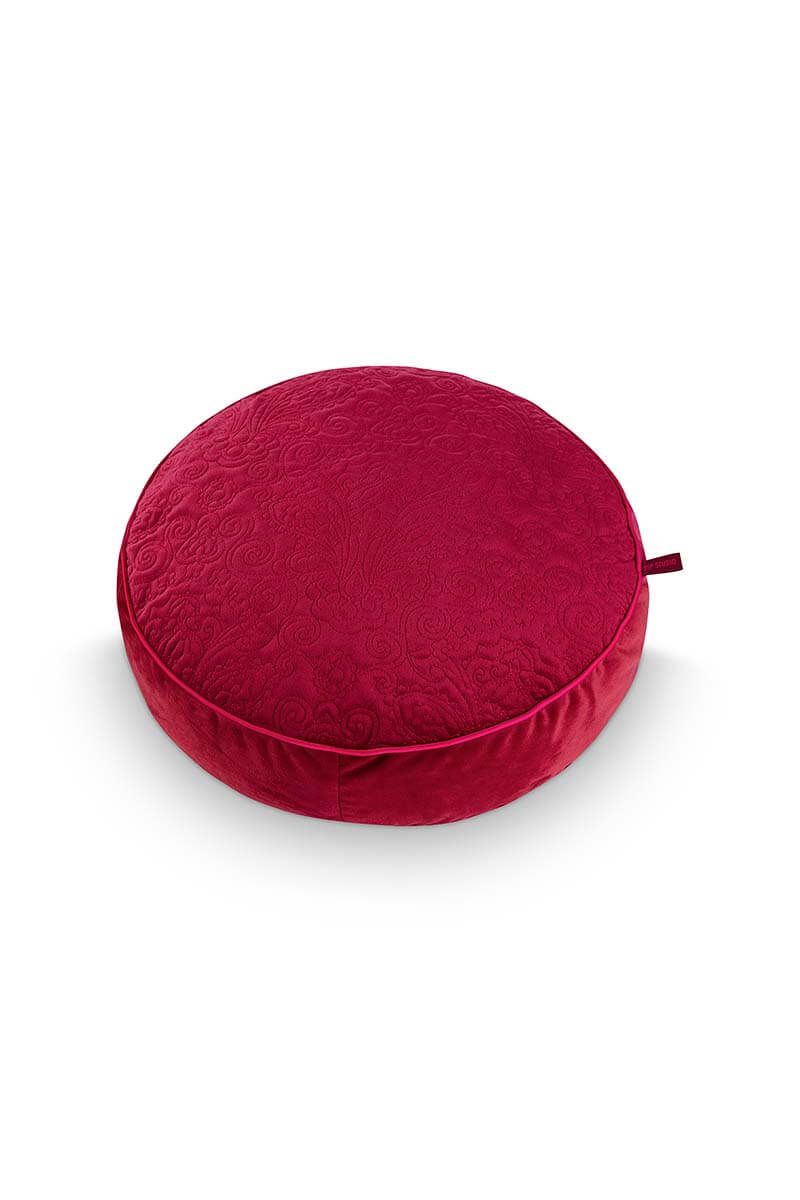 Cushion Round Quiltey Days Dark Pink