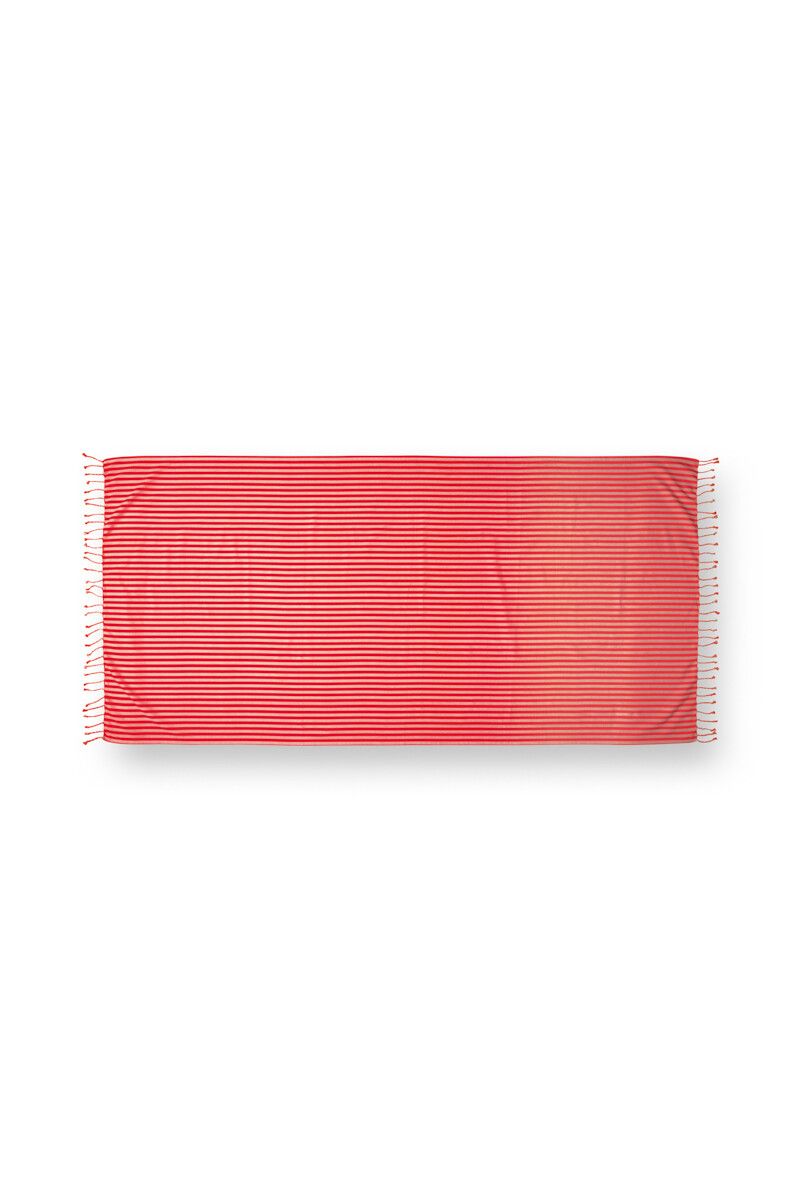 Hammam Towel Sumo Stripe Red