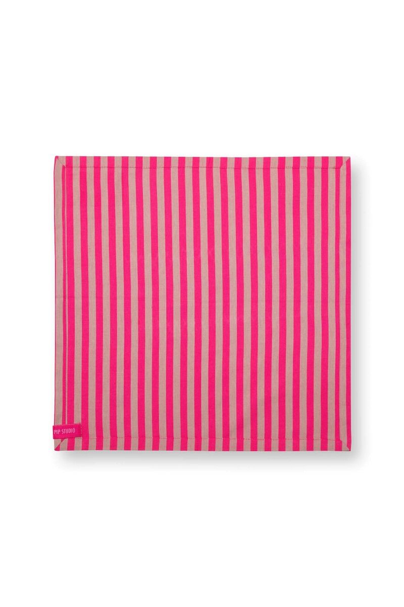 Stripes Set/4 Servetten Roze