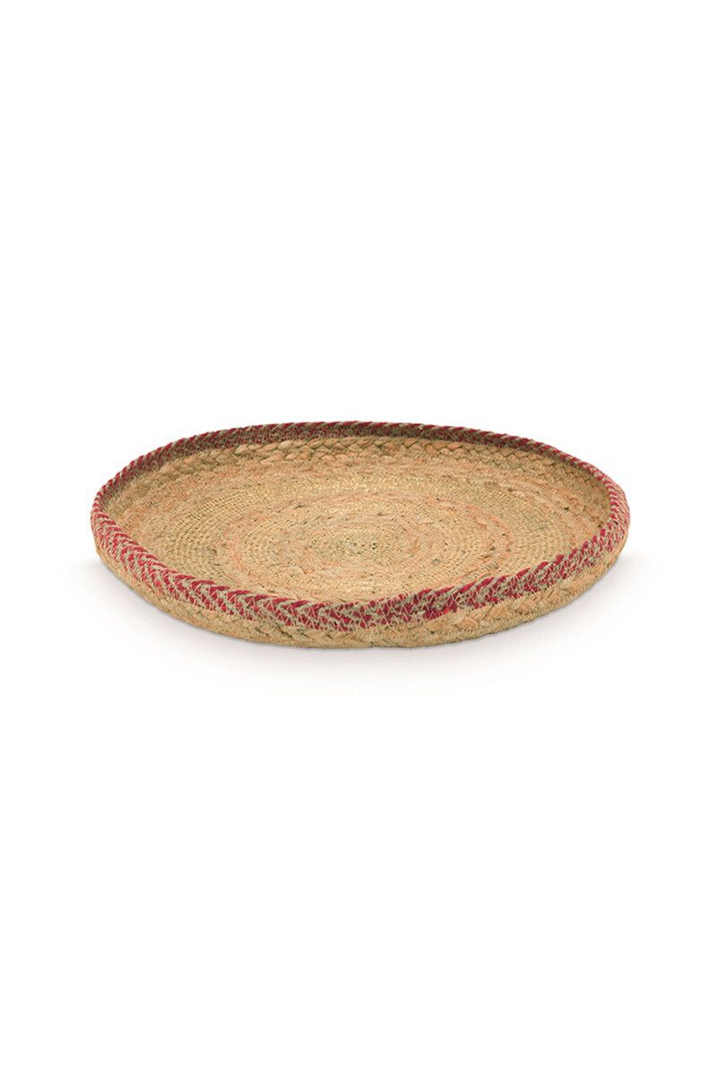 Tray Jute Gold 31cm