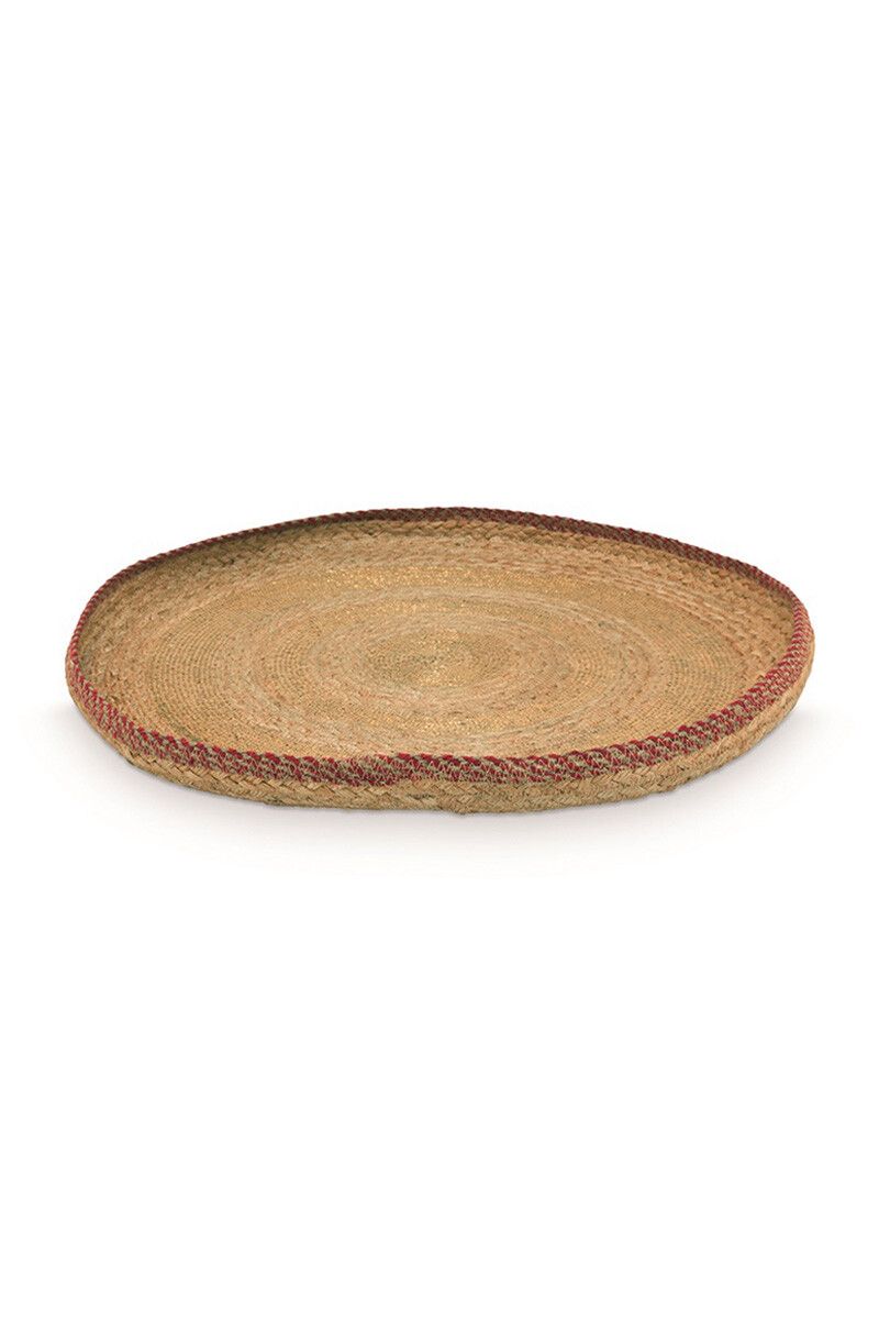 Tray Jute Gold 55cm
