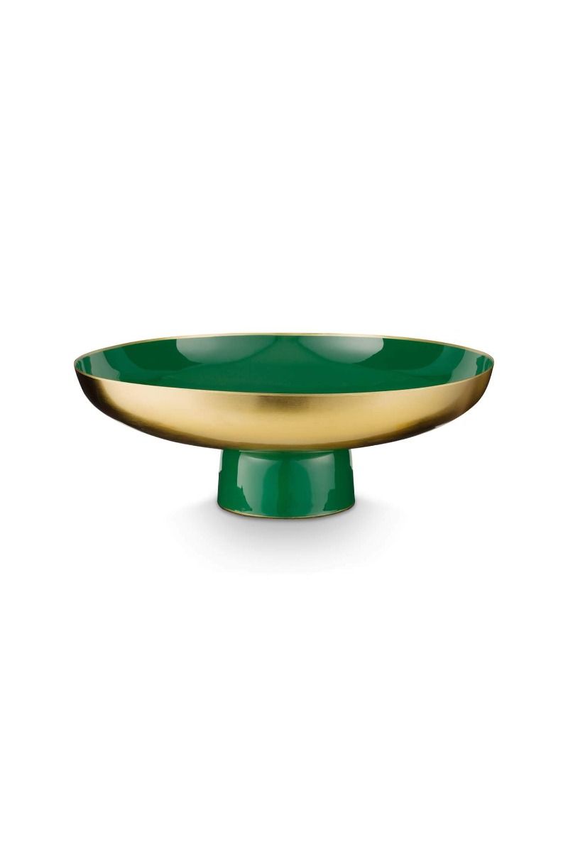 Low Tray Metal Dark Green 12.5cm