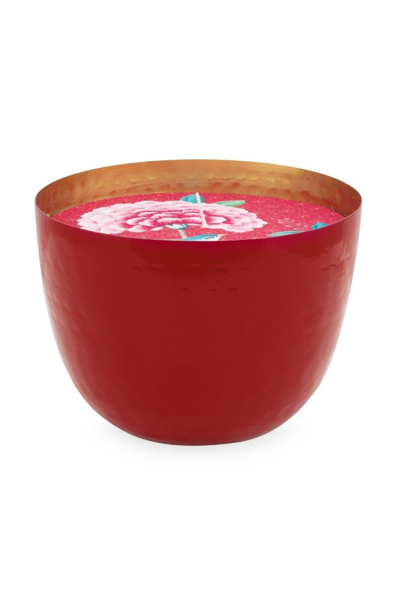 Blushing Birds Kerze Rot 13 cm
