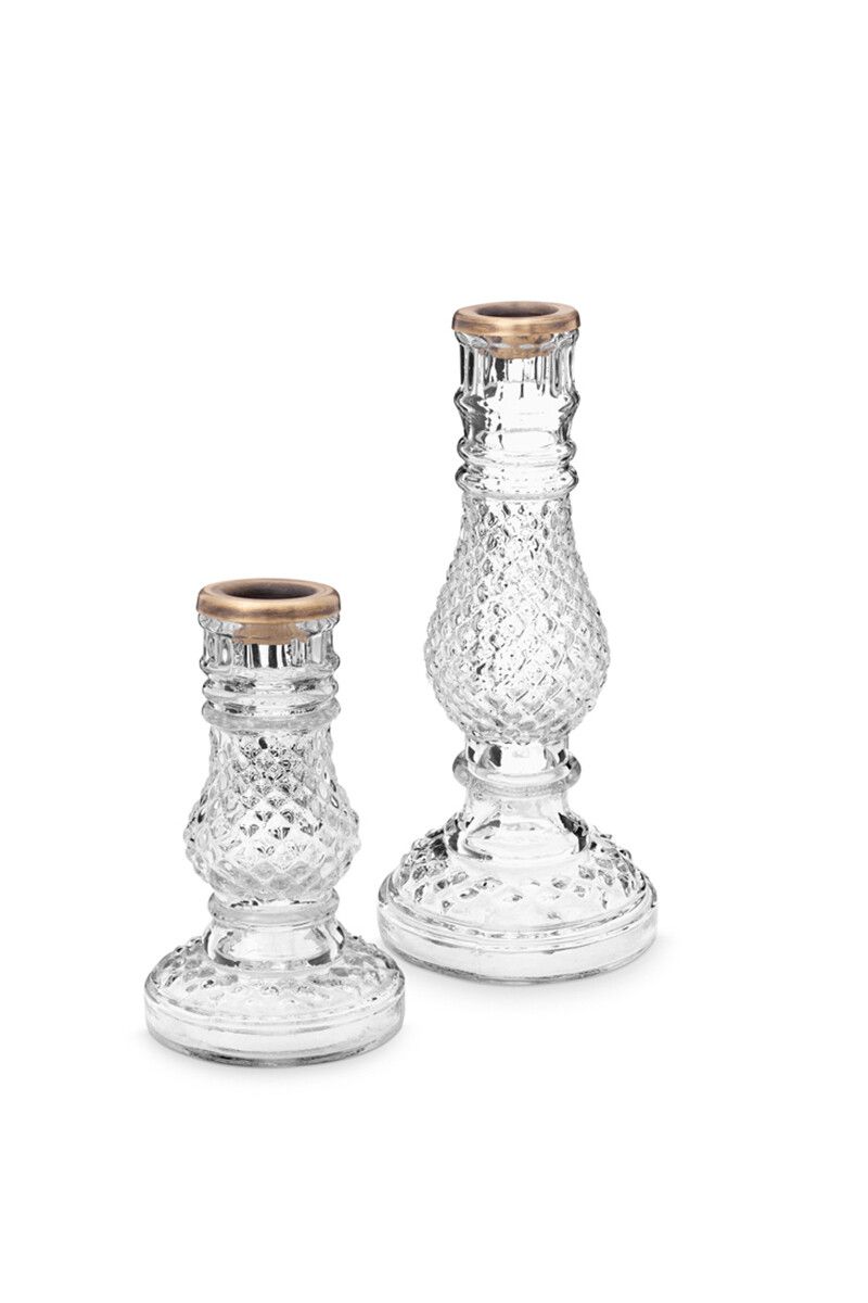 Set/2 Kerzenhalter Diamant