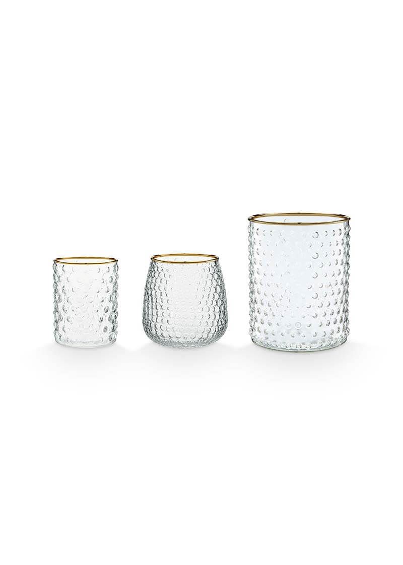 Set/3 Waxinelichthouders