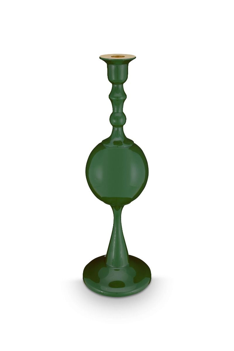 Metall Kerzenständer Sphäre Mittel Grün 37cm