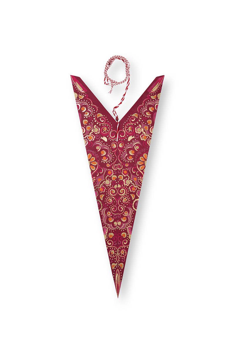 Stern Lampion Papier Rot 110cm