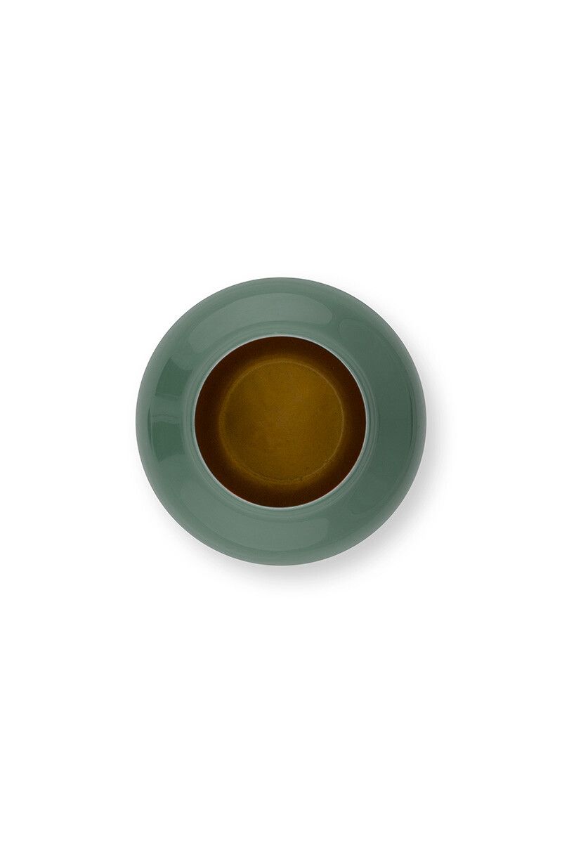 Runde Mini Vase Grün 10 cm