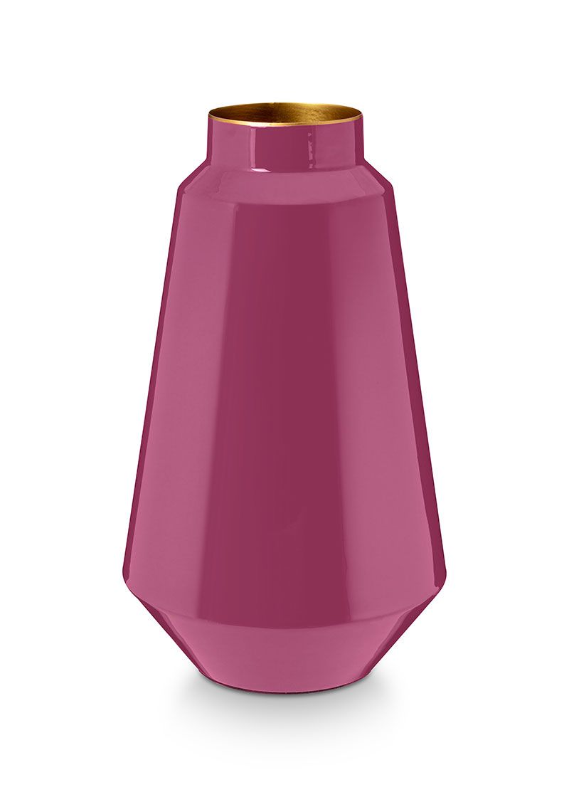Vase en Métal en Coloris Rose 36 cm