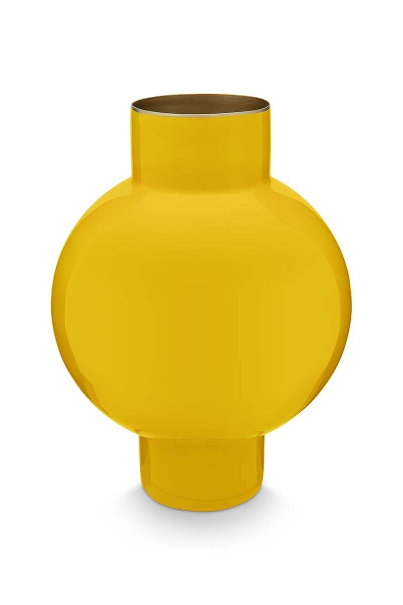 Vase en Métal en Coloris Jaune 24 cm