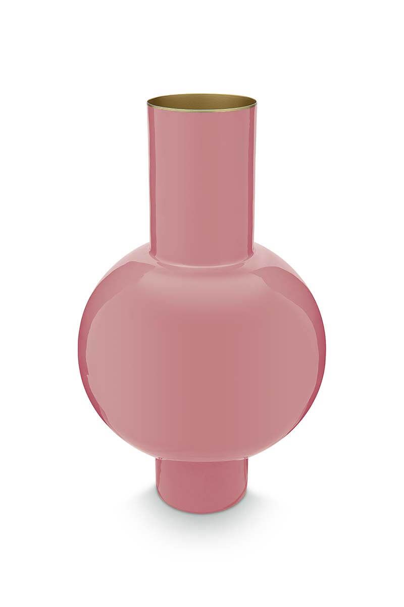 Vase en Métal en Coloris Rose 40 cm